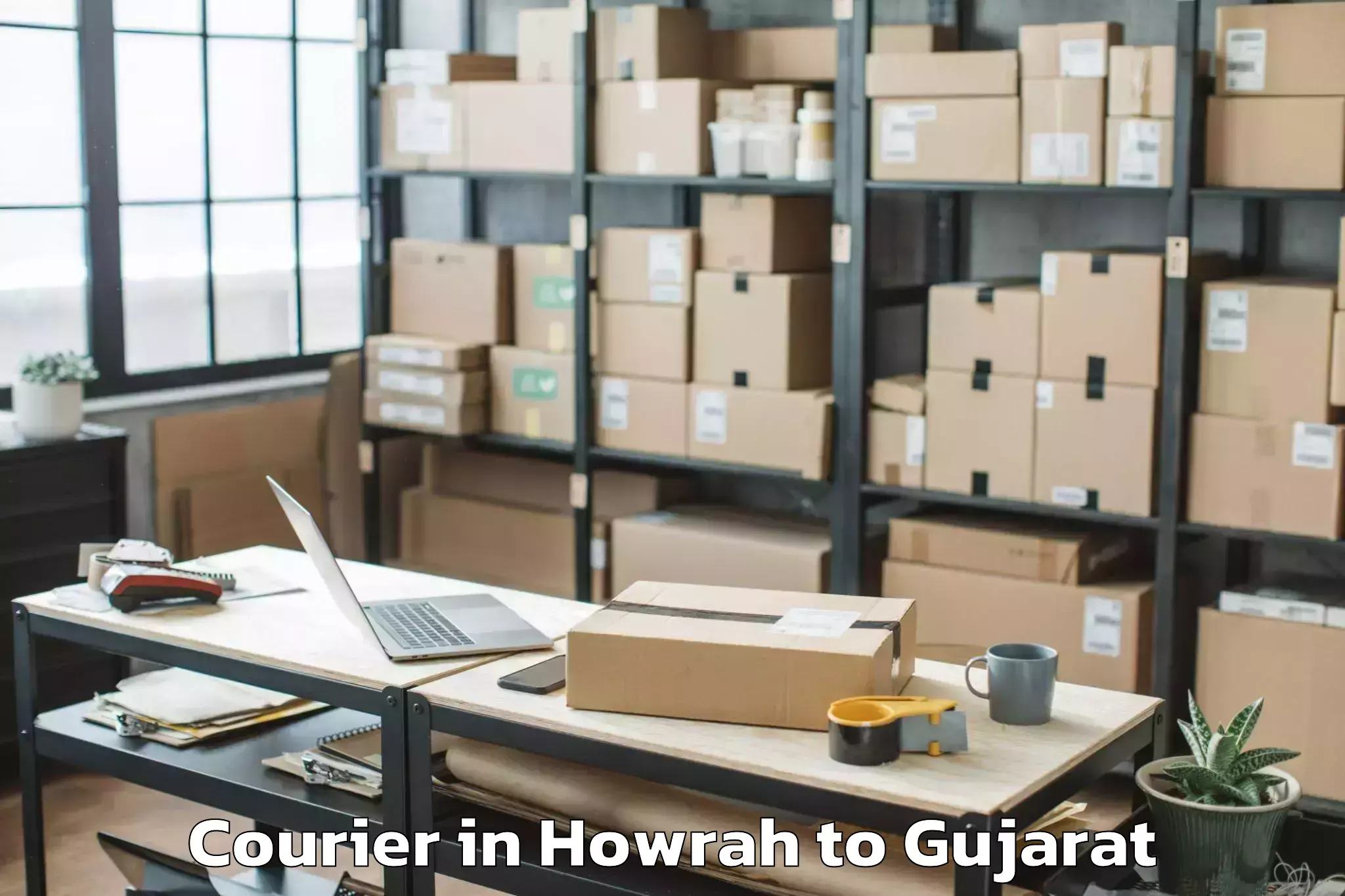 Book Your Howrah to Vanthli Courier Today